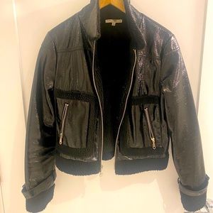 Rebecca Minkoff patent leather jacket. Size Medium